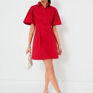 Tuckernuck Red Mini Delaney Dress